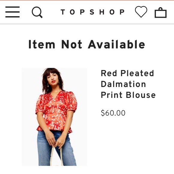 Topshop Red Paint Dot Satin Skirt Set - Picture 2 of 7